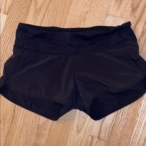 Black Lululemon shorts WORN ONCE 10/10 condition